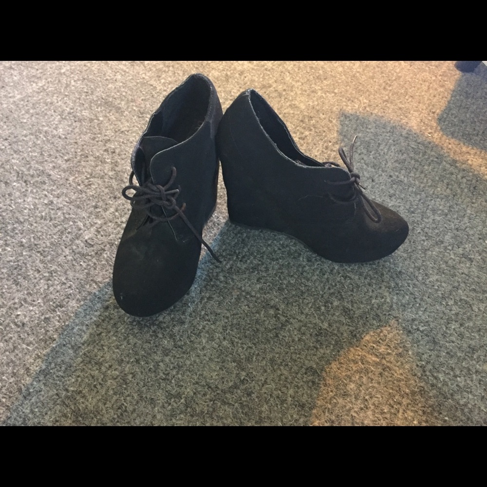 Black velvet booties